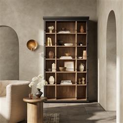Alistair Smoked Black Bookcase|