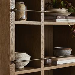 Alistair Worn Oak Bookcase|