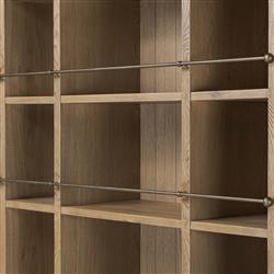 Alistair Worn Oak Bookcase|