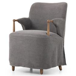 Brently Broadway Denim Linen Dining Chair|