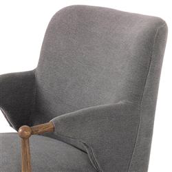 Brently Broadway Denim Linen Dining Chair|