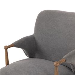 Brently Broadway Denim Linen Dining Chair|