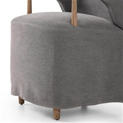 Brently Broadway Denim Linen Dining Chair|