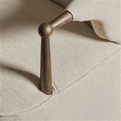 Brently Broadway Dune Linen Dining Chair|