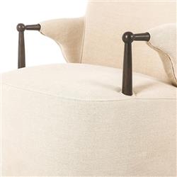 Brently Broadway Dune Linen Dining Chair|