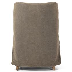 Brently Broadway Olive Linen Dining Chair|