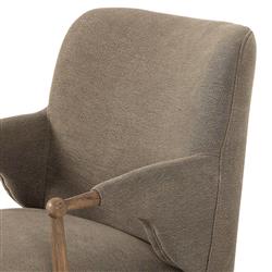 Brently Broadway Olive Linen Dining Chair|