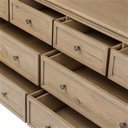 Geoffrey Worn Oak Wide Dresser|