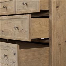 Geoffrey Worn Oak Wide Dresser|