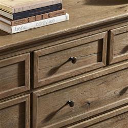 Geoffrey Worn Oak Wide Dresser|