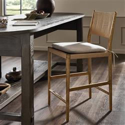 Dara Broadway Dune Linen Counter Stool|