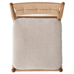 Dara Broadway Dune Linen Counter Stool|