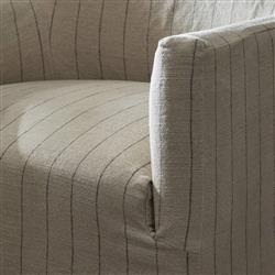 Lowell Lavon Flint Slipcover Swivel Chair|