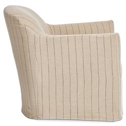 Lowell Lavon Flint Slipcover Swivel Chair|