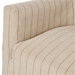 Lowell Lavon Flint Slipcover Swivel Chair|