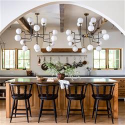 Fable Updated Traditional Worn Black Wood Counter Stool|