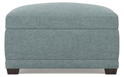 Weybridge Heathered Teal Ottoman|