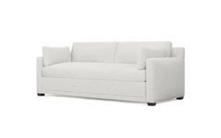 Weybridge Heathered Ivory Performance Bench Cushion Sofa - 88&quot;|