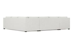 Weybridge Heathered Ivory Performance U-Chaise Sectional - Left Chaise - 142&quot;|