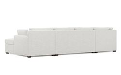 Weybridge Heathered Ivory Performance U-Chaise Sectional - Right Chaise - 142&quot;|
