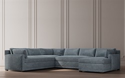 Weybridge Heathered Ivory Performance U-Chaise Sectional - Right Chaise - 142&quot;|