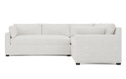Weybridge Heathered Ivory Performance Corner Sectional - Left End - 110&quot;|
