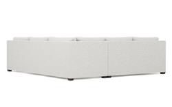 Weybridge Heathered Ivory Performance Corner Sectional - Left End - 110&quot;|