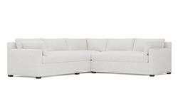 Weybridge Heathered Ivory Performance Corner Sectional - Right End - 110&quot;|