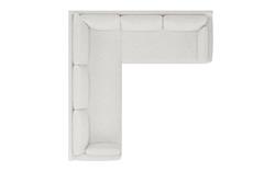 Weybridge Heathered Ivory Performance Corner Sectional - Right End - 110&quot;|