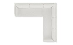 Weybridge Heathered Ivory Performance Corner Sectional - Left End - 123"|