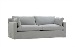 Weybridge Sea Salt Performance Slipcovered 2-Cushion Sofa - 88&quot;|