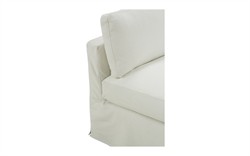 Weybridge Sea Salt Performance Slipcovered Bench Cushion Sofa - 88&quot;|