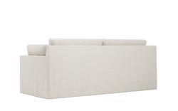 Weybridge Sea Salt Performance Slipcovered Bench Cushion Sofa - 88&quot;|