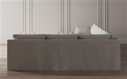 Weybridge Sea Salt Performance Slipcovered U-Chaise Sectional - Left Chaise - 142&quot;|