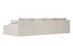 Weybridge Sea Salt Performance Slipcovered U-Chaise Sectional - Right Chaise - 142&quot;|