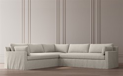 Weybridge Sea Salt Performance Slipcovered Corner Sectional - Right End - 110"|