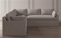 Weybridge Sea Salt Performance Slipcovered Corner Sectional - Right End - 110"|