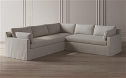 Weybridge Sea Salt Performance Slipcovered Corner Sectional - Right End - 110"|