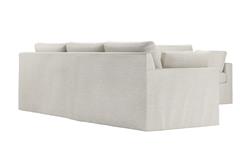 Weybridge Sea Salt Performance Slipcovered Corner Sectional - Right End - 123"|