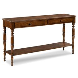 Leeward French Country Montserrat Hardwood Rectangular Console Table|