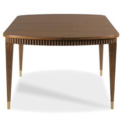 Sophia French Lisse Wood Extendable Dining Table - 77-121"W|