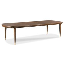 Sophia French Lisse Wood Extendable Dining Table - 77-121"W|