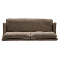 Aurelia Broadway Coffee Linen Sofa - 96"W|