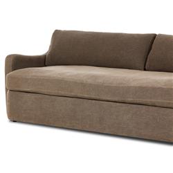 Aurelia Broadway Coffee Linen Sofa - 96"W|