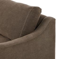 Aurelia Broadway Coffee Linen Sofa - 96"W|