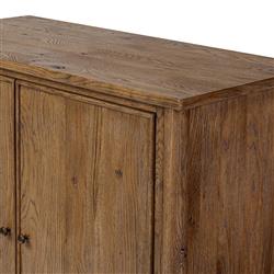 Bari Weathered Oak Bar Cabinet|
