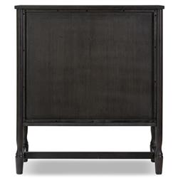 Bari Cracked Smoked Black Oak Bar Cabinet|