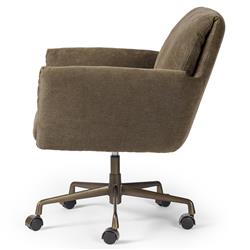 Salerno Broadway Coffee Linen Desk Chair|