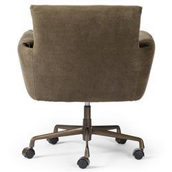 Salerno Broadway Coffee Linen Desk Chair|