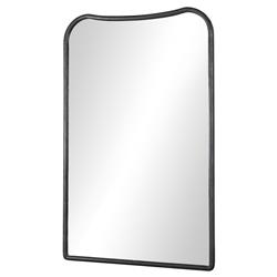 Patz Black Antique Floor Mirror|